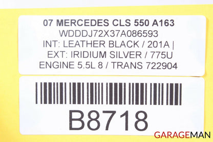 06-11 Mercedes W219 CLS500 CLS550 Rear Bumper Reinforcement Impact Bar OEM