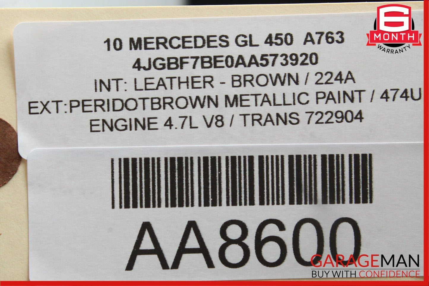 07-12 Mercedes X164 GL450 GL350 Rear Right And Left Seat Fold Control Switch OEM