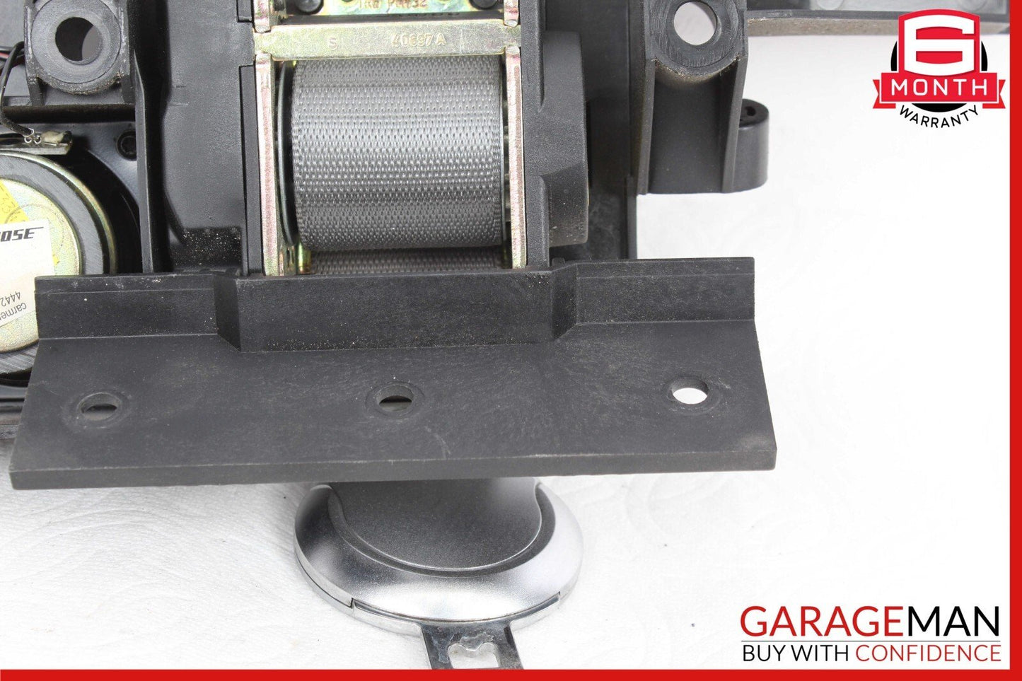 03-08 Mercedes R230 SL55 AMG Rear Left Seat Belt Retractor Luggage Speaker Assy