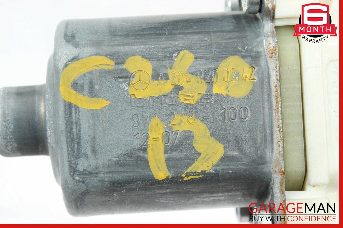 08-14 Mercedes W204 C250 Front Right Passenger Side Door Window Regulator Motor