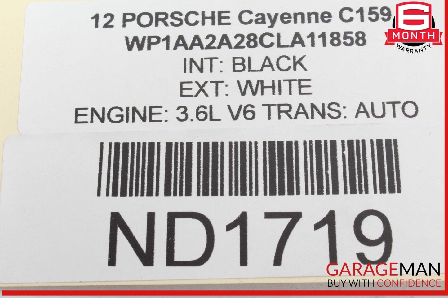 11-18 Porsche Cayenne 958 S Rear Right or Left Side Axle CV Shaft 7P0501201D OEM
