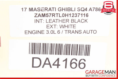 14-17 Maserati Ghibli Park Parking Assist Sensor PDC Control Module Unit OEM