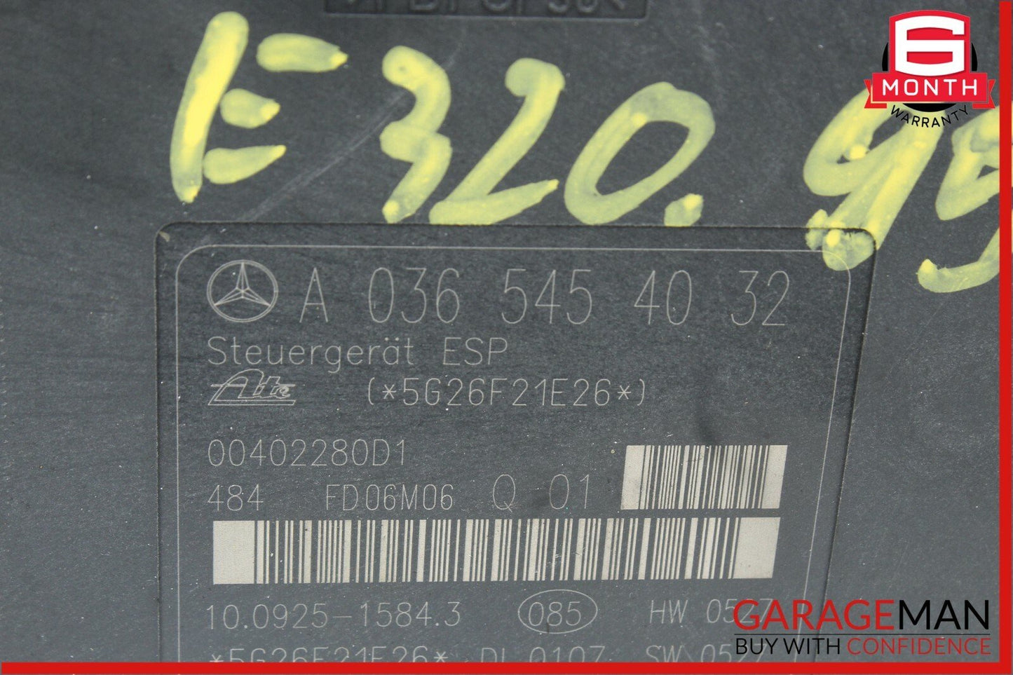 05-09 Mercedes W203 C230 CLK350 ABS Anti Lock Brake Pump Module 0365454032 OEM