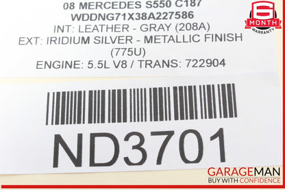 07-14 Mercedes W221 S550 S400 Central Gateway Control Module Unit 2215408362 OEM