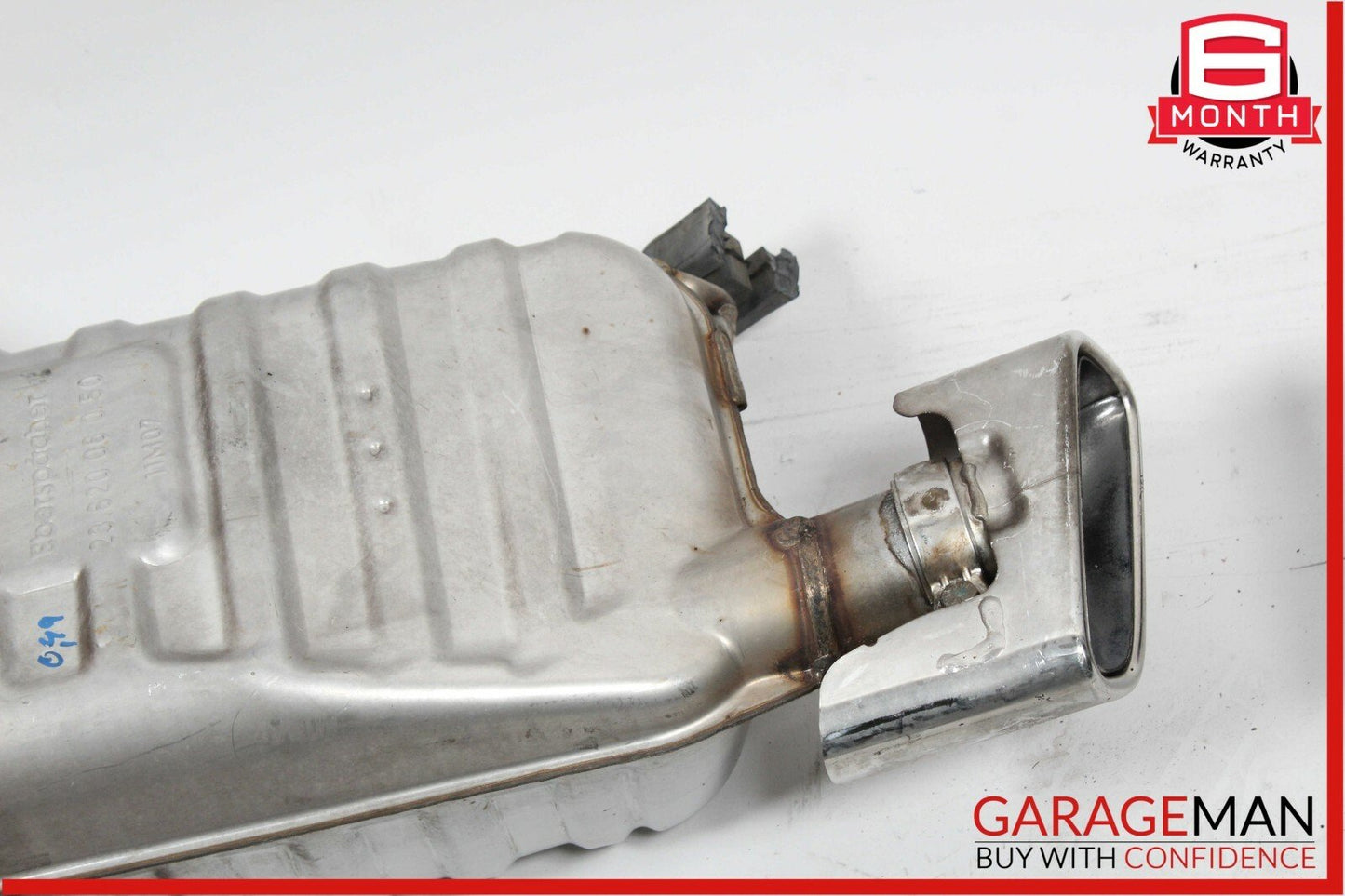 12-16 Mercedes R172 SLK350 Rear Right & Left Side Exhaust System Muffler Set OEM