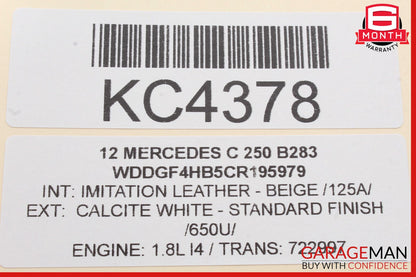 08-18 Mercedes W204 C250 C300 CLS550 Rear Left Side Door Control Module OEM