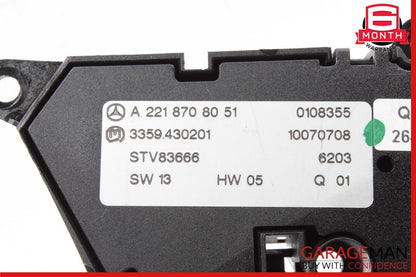 07-13 Mercedes W221 S550 S400 Rear Left Side Seat Control Memory Switch OEM