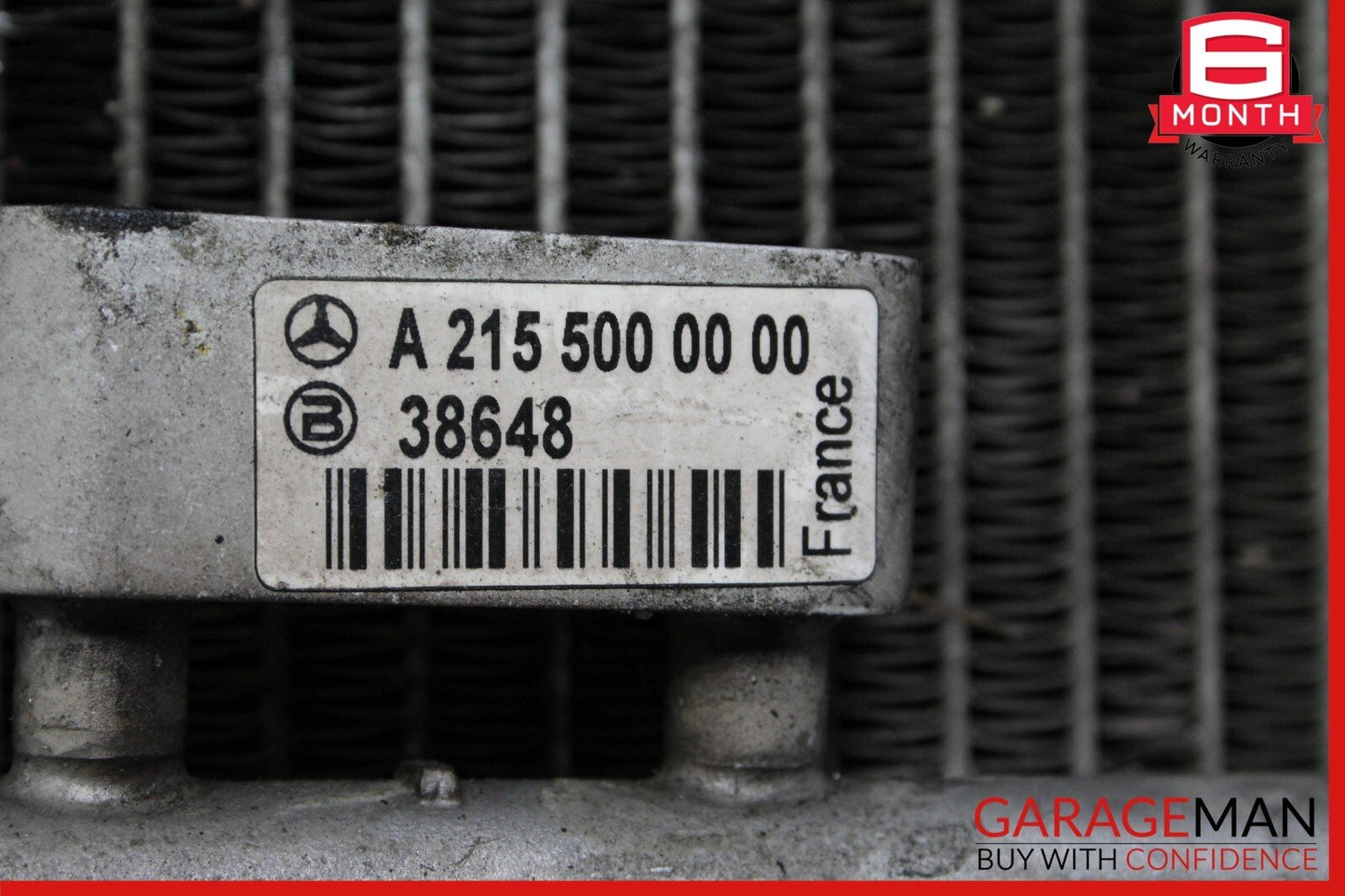 03-06 Mercedes R230 SL500 Engine Motor Cooling Radiator Fan Shroud A/C Condenser