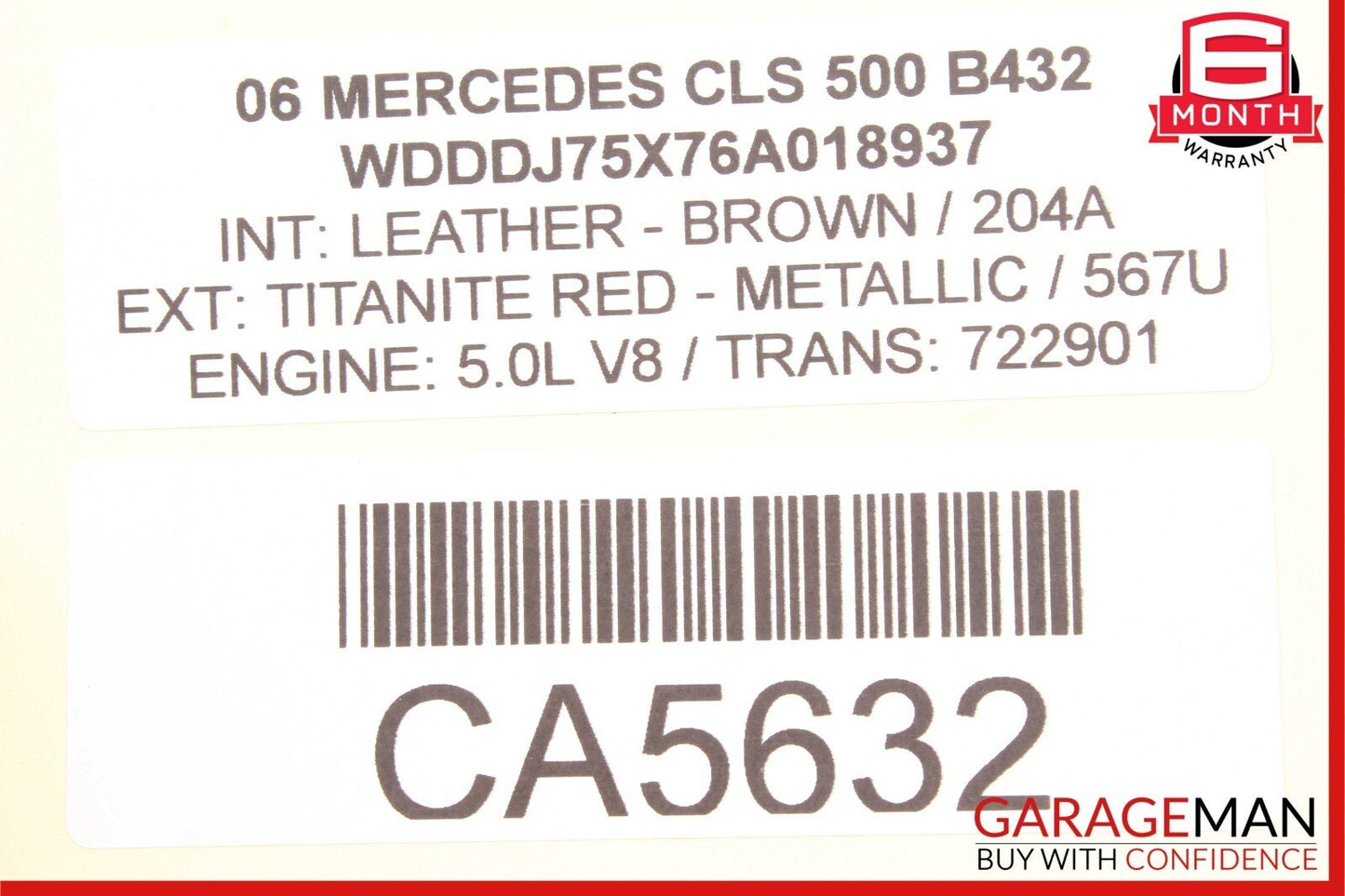 03-11 Mercedes W219 CLS500 E550 RWD Front Left Lower Rearward Control Arm OEM