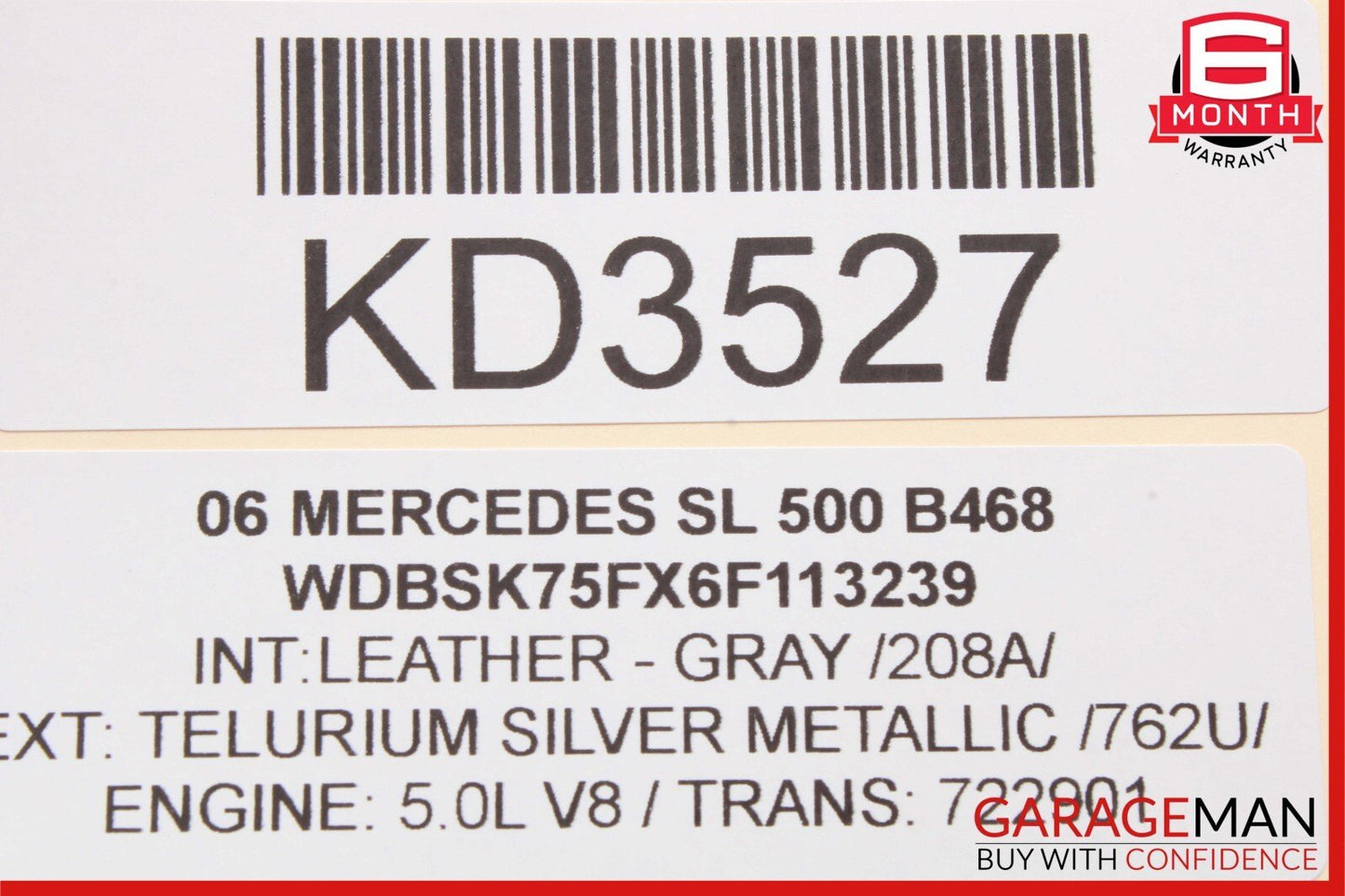 05-11 Mercedes R230 SL500 SLK280 Rear Trunk Navigator GPS Antenna Assembly OEM
