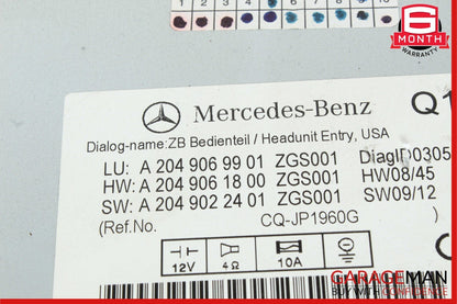 08-11 Mercedes W204 C250 C300 Navi Navigation Command Head Unit DVD CD Audio