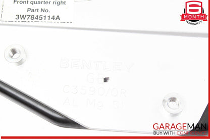 07-18 Bentley Continental GTC Front Right Passenger Side Door Vent Window Glass