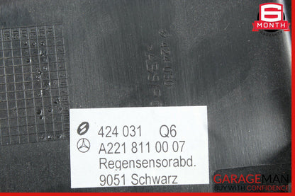07-13 Mercedes W221 S550 S600 S63 AMG Interior Top Rear View Mirror Black OEM