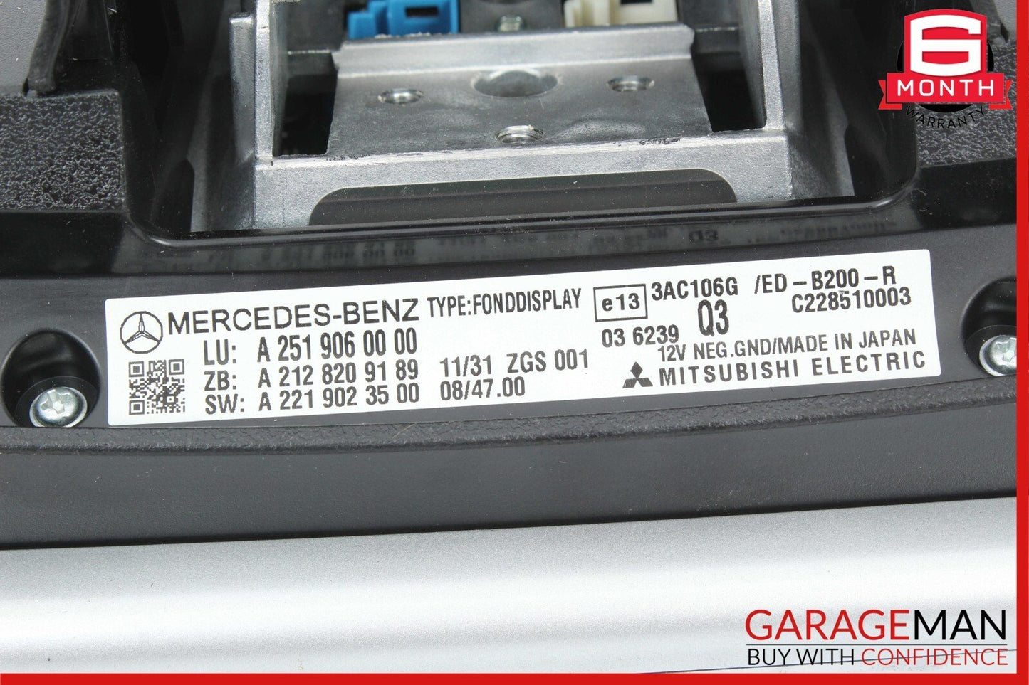 09-13 Mercedes  X164 GL450 ML550 Left / Right Headrest Screen Monitor Display