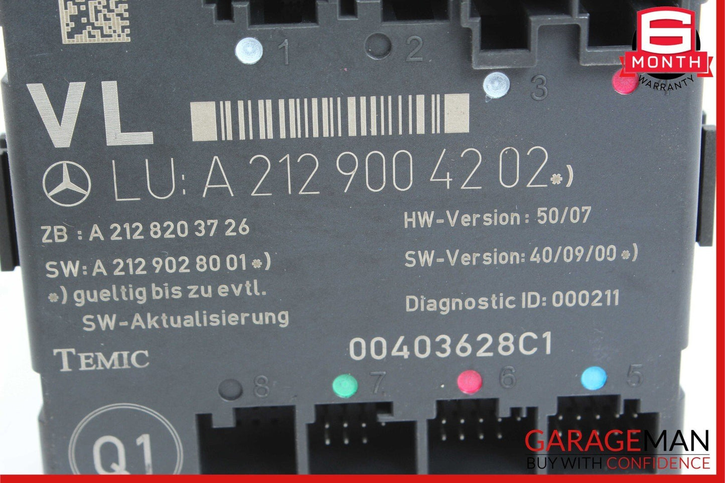 08-18 Mercedes X204 GLK350 C250 SLK350 E400 Front Left Side Door Control Module