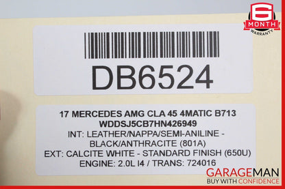 14-18 Mercedes W117 CLA45 AMG Front Left Side Top Upper Seat Cushion Cover OEM