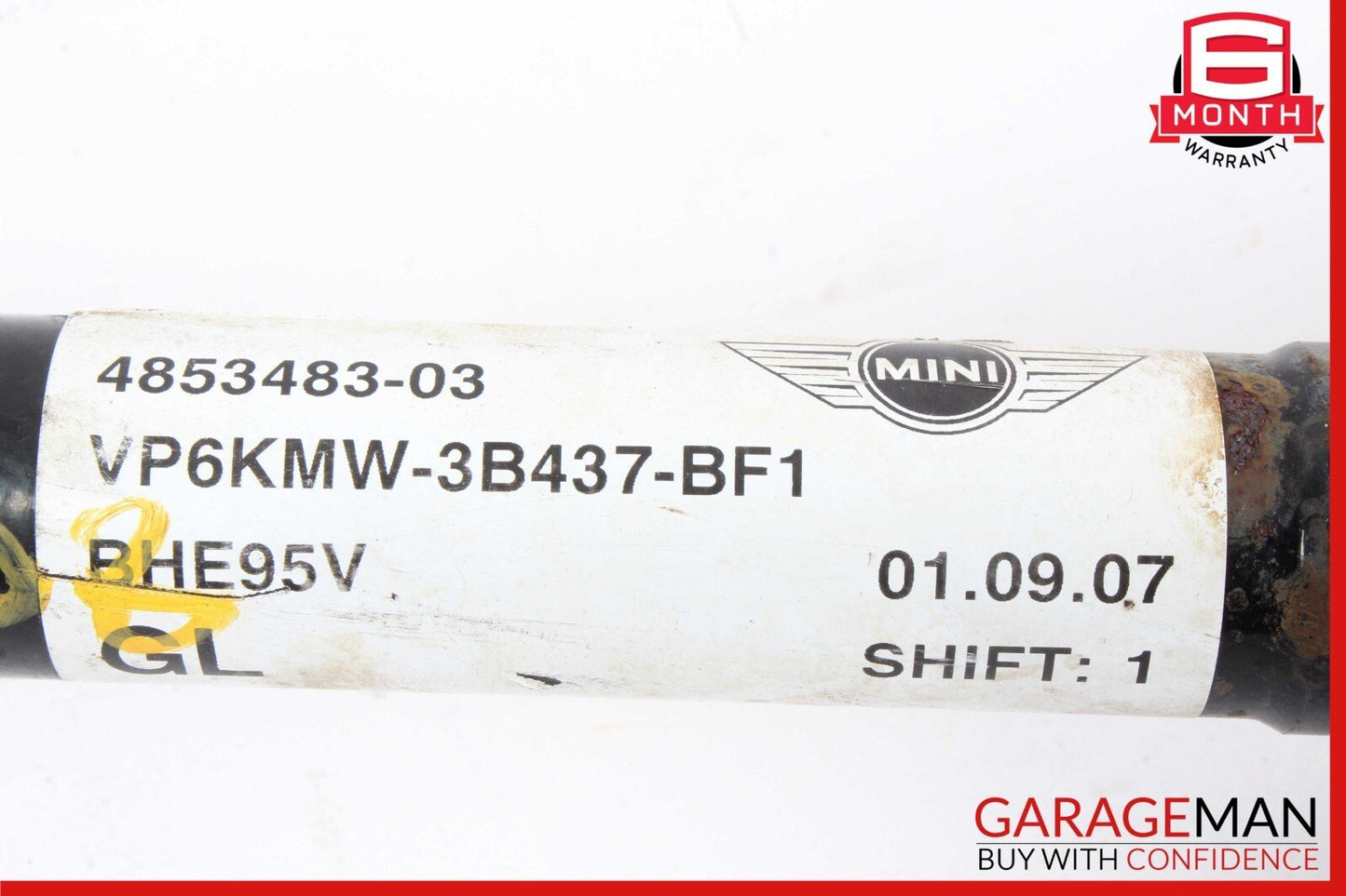 07-15 MINI COOPER FRONT LEFT DRIVER SIDE CV AXLE SHAFT 4853483