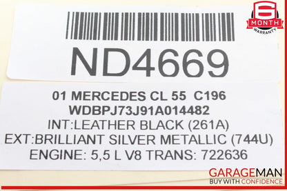 00-06 Mercedes W215 CL55 AMG S600 CL500 ABS Anti Lock Brake Pump ESP Module OEM