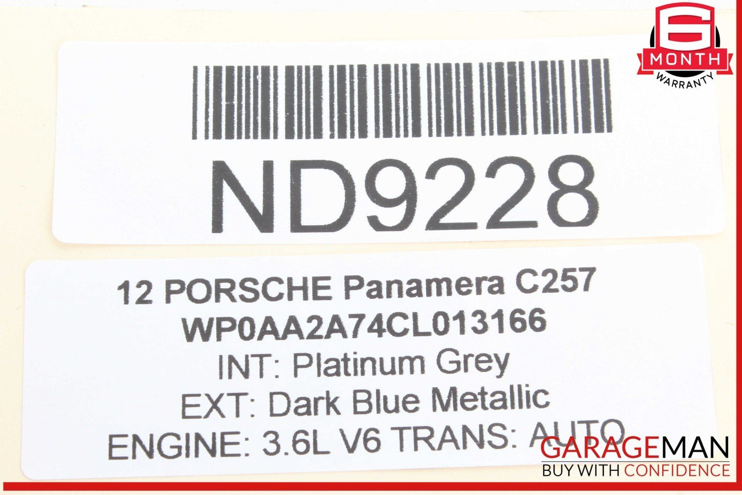 10-16 Porsche Panamera 970 Rear Right or Left Upper Suspension Control Arm OEM