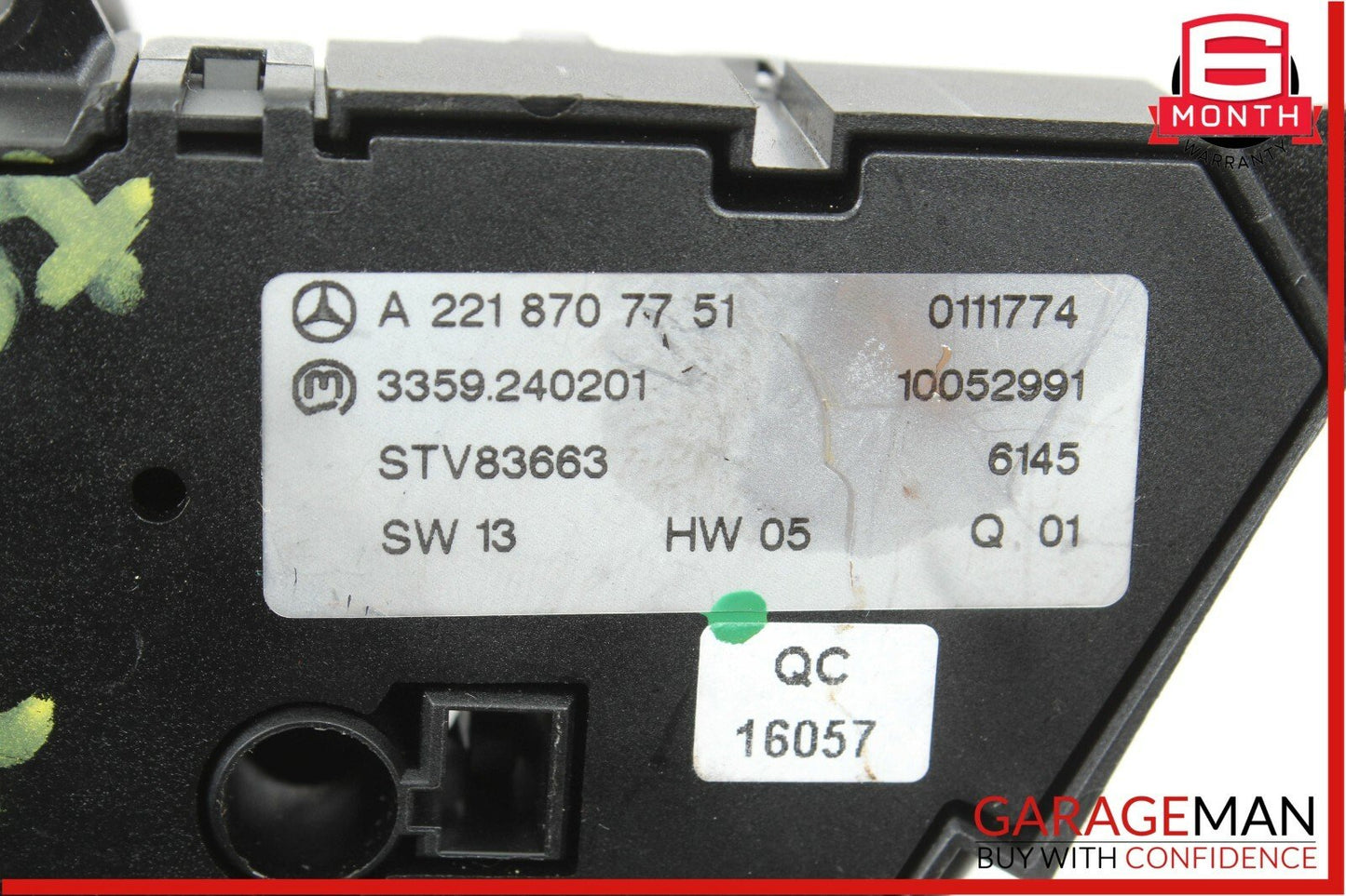 07-14 Mercedes CL550 S550 Front Right Side Seat Control Memory Controller Switch
