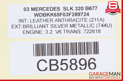 01-04 Mercedes R170 SLK320 SLK230 Front Right Side Exterior Door Handle OEM