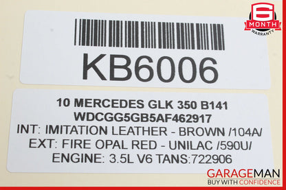 08-15 Mercedes X204 GLK350 C350 Rear Right Side Door Control Module OEM