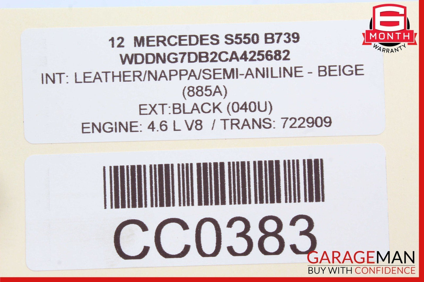 12-17 Mercedes W218 CLS550 E550 S550 4.7L Left Side Air Intake Cleaner Box Assy