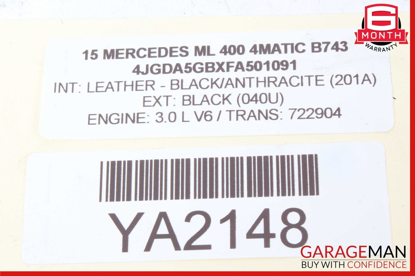 12-16 Mercedes W166 ML400 GL550 Panoramic Sunroof Glass Motor 1669069600 OEM