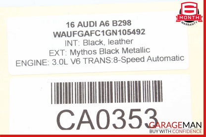 09-18 Audi Q5 A6 A7 Rear Right Wheel Spindle Knuckle Hub Bearing Brake Rotor