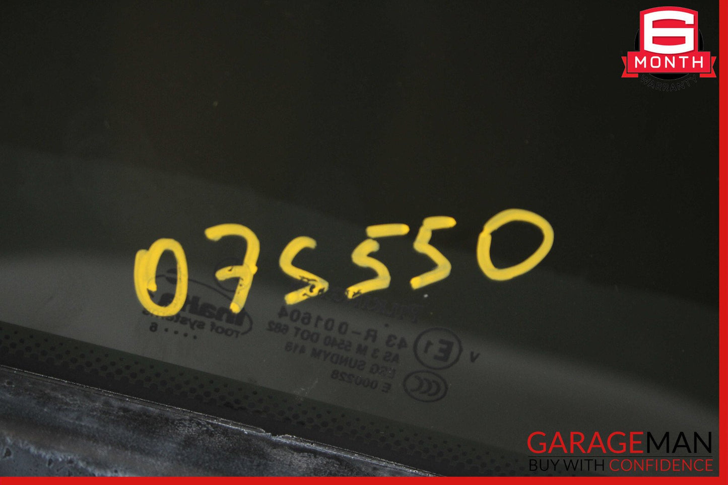 07-13 Mercedes W221 S550 Top Upper Sunroof Sun Roof Glass Panel Assembly OEM