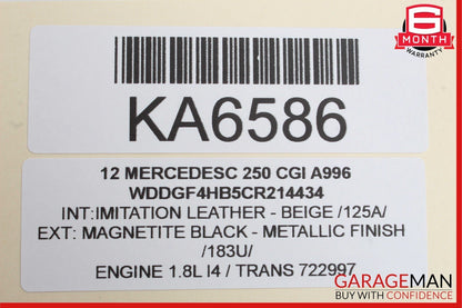 08-18 Mercedes W204 C250 C300 GLK350 E350 Rear Right Side Door Control Module