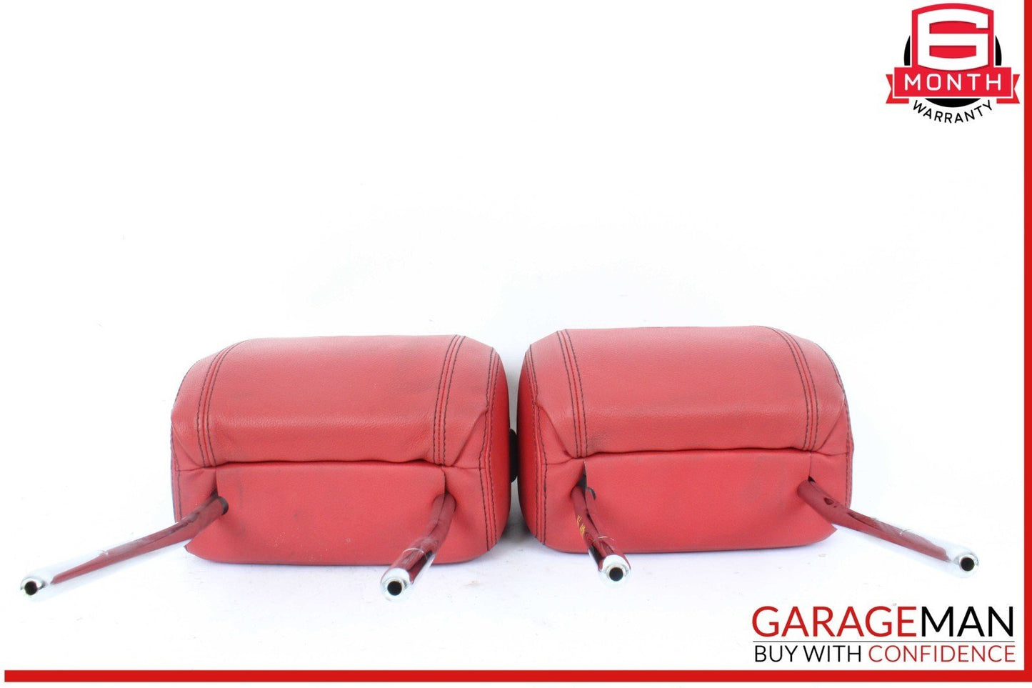 16-23 Jaguar XF XE Front Left and Front Right Side Head Rest Headrest Red OEM