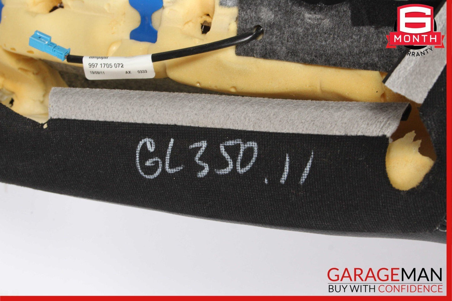 07-12 Mercedes X164 GL450 Front Left Side Top Upper Seat Cushion Anthracite