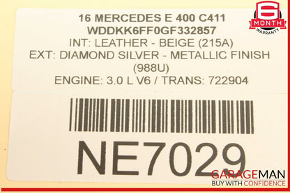 11-20 Mercedes W212 E400 SLC300 SL550 Seat Airscarf Control Module Unit OEM
