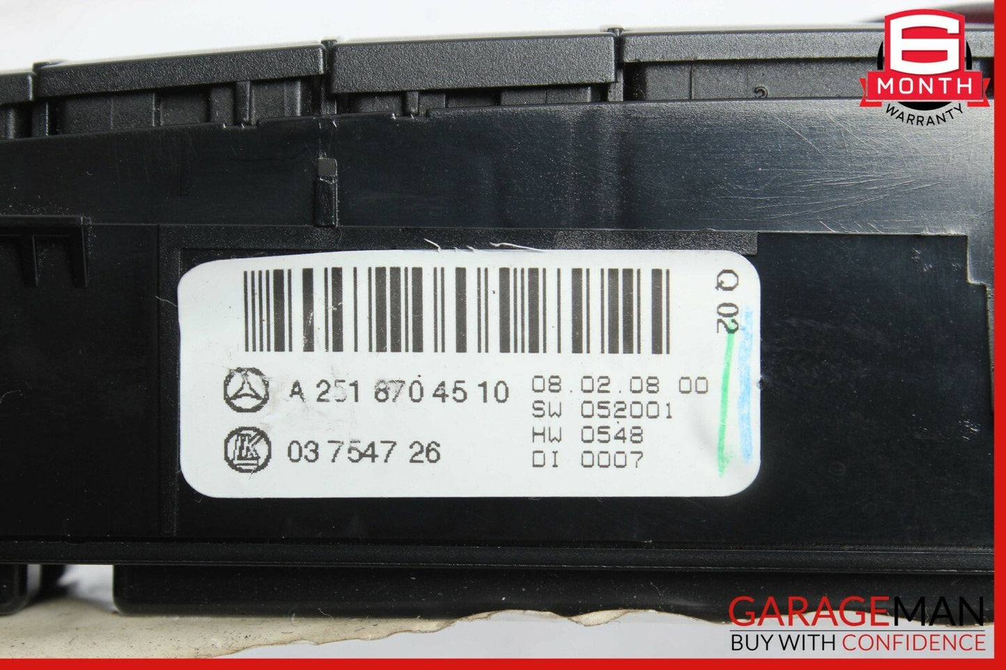 06-10 Mercedes W251 R350 R500 Center Dashboard Hazard ESP Control Switch OEM
