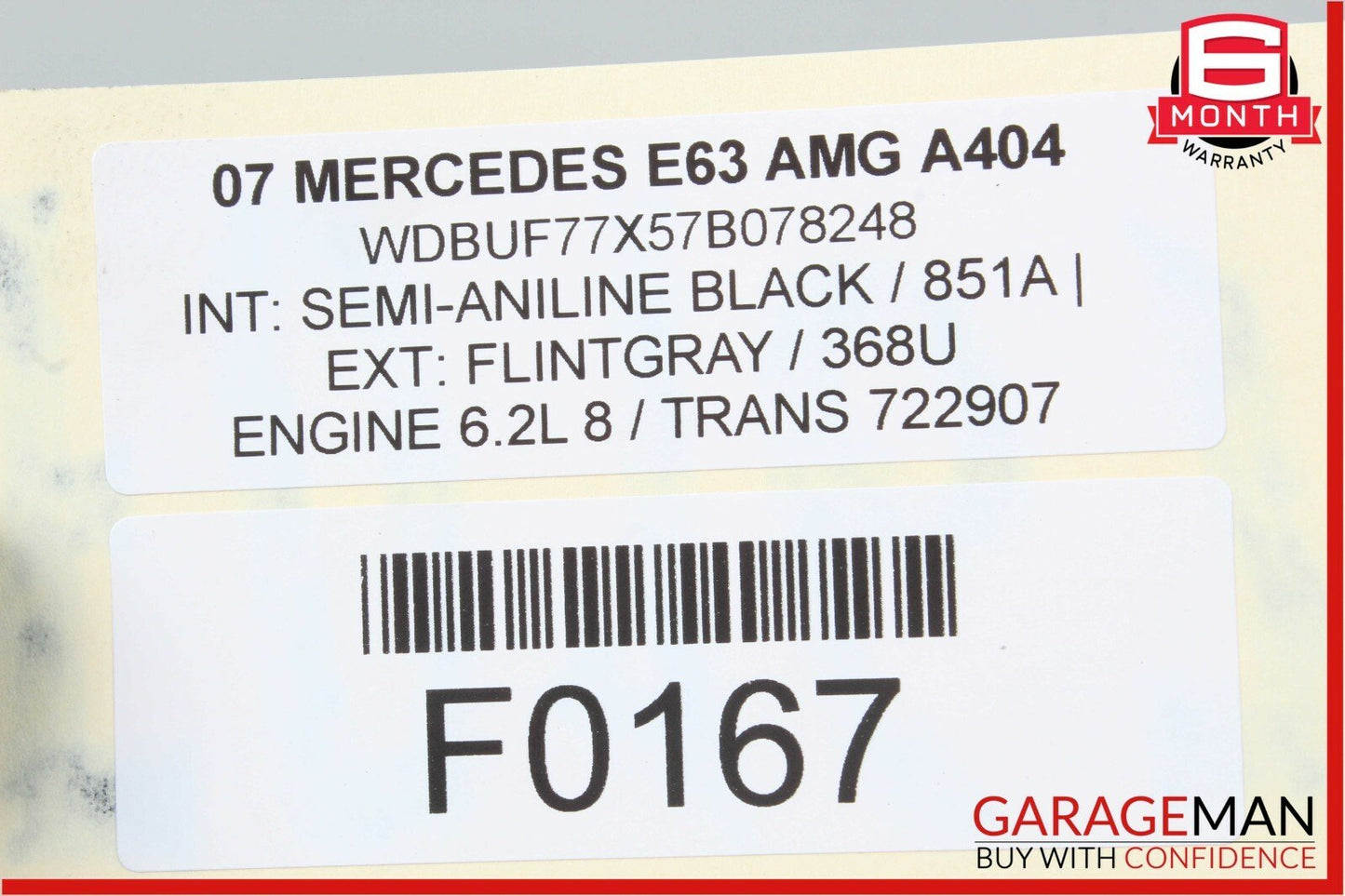 07-11 Mercedes W211 E63 CLS63 AMG Rear Drive Shaft Driveshaft Propeller OEM