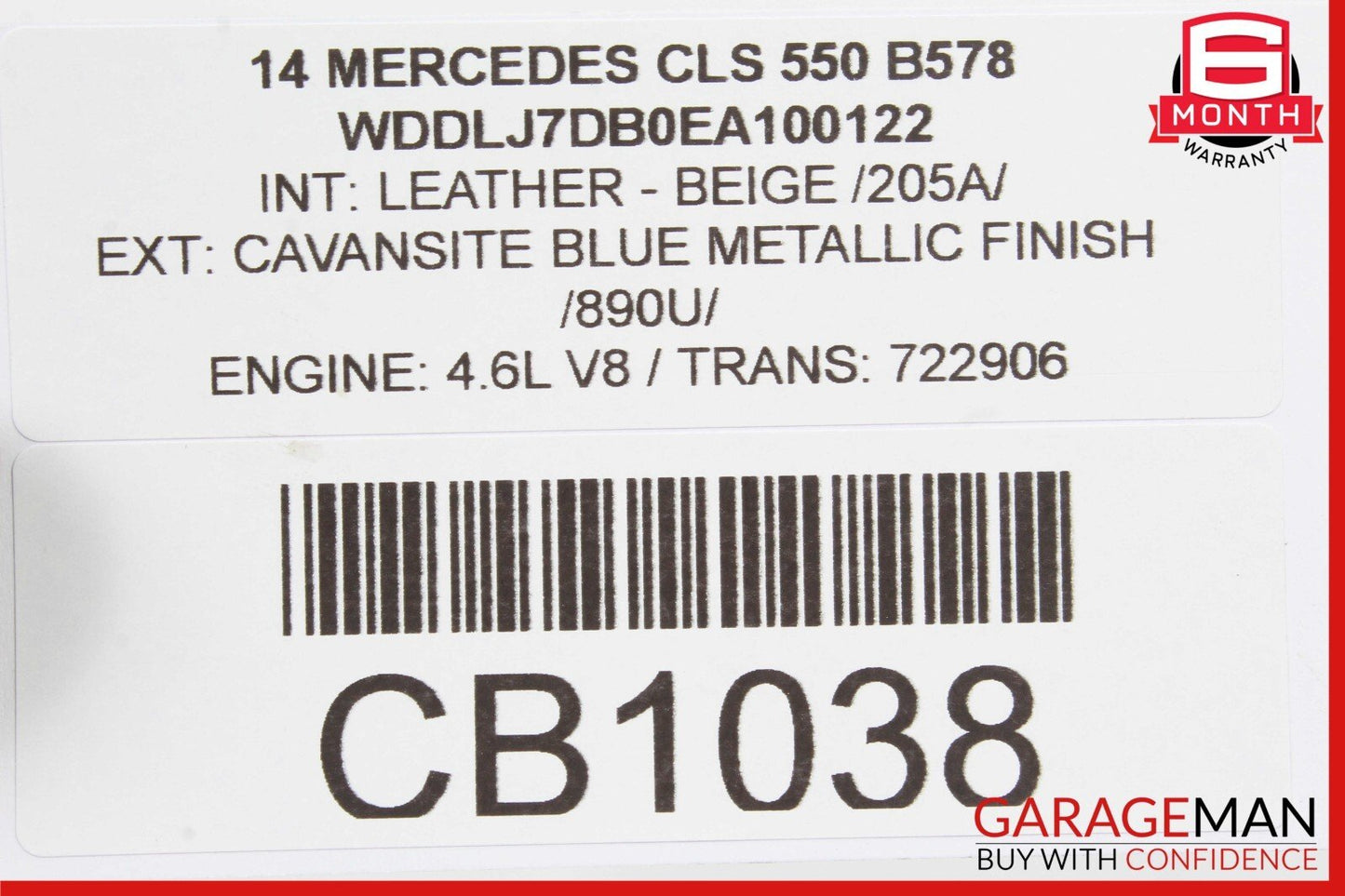 08-17 Mercedes CLS550 E350 C300 Rear Right Side Suspension Upper Control Arm
