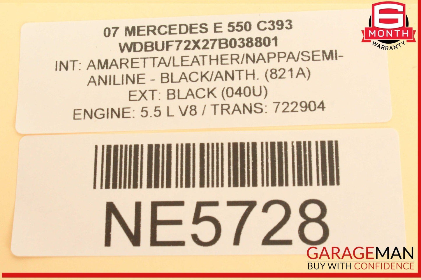 03-09 Mercedes W211 E550 E63 AMG Rear Left Driver Side Door Control Module OEM