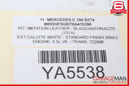 08-18 Mercedes W212 E350 C350 C250 Front Left Side Door Lock Latch Actuator OEM