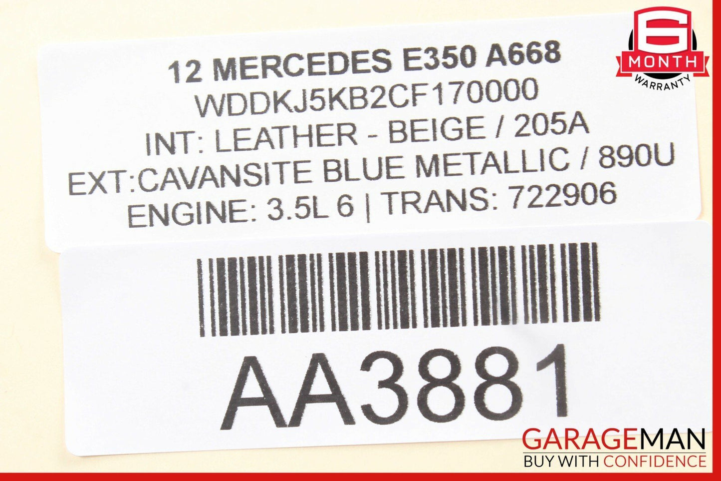 08-14 Mercedes W207 E350 E550 Right Seat Switch Control Valve 0008007978 OEM