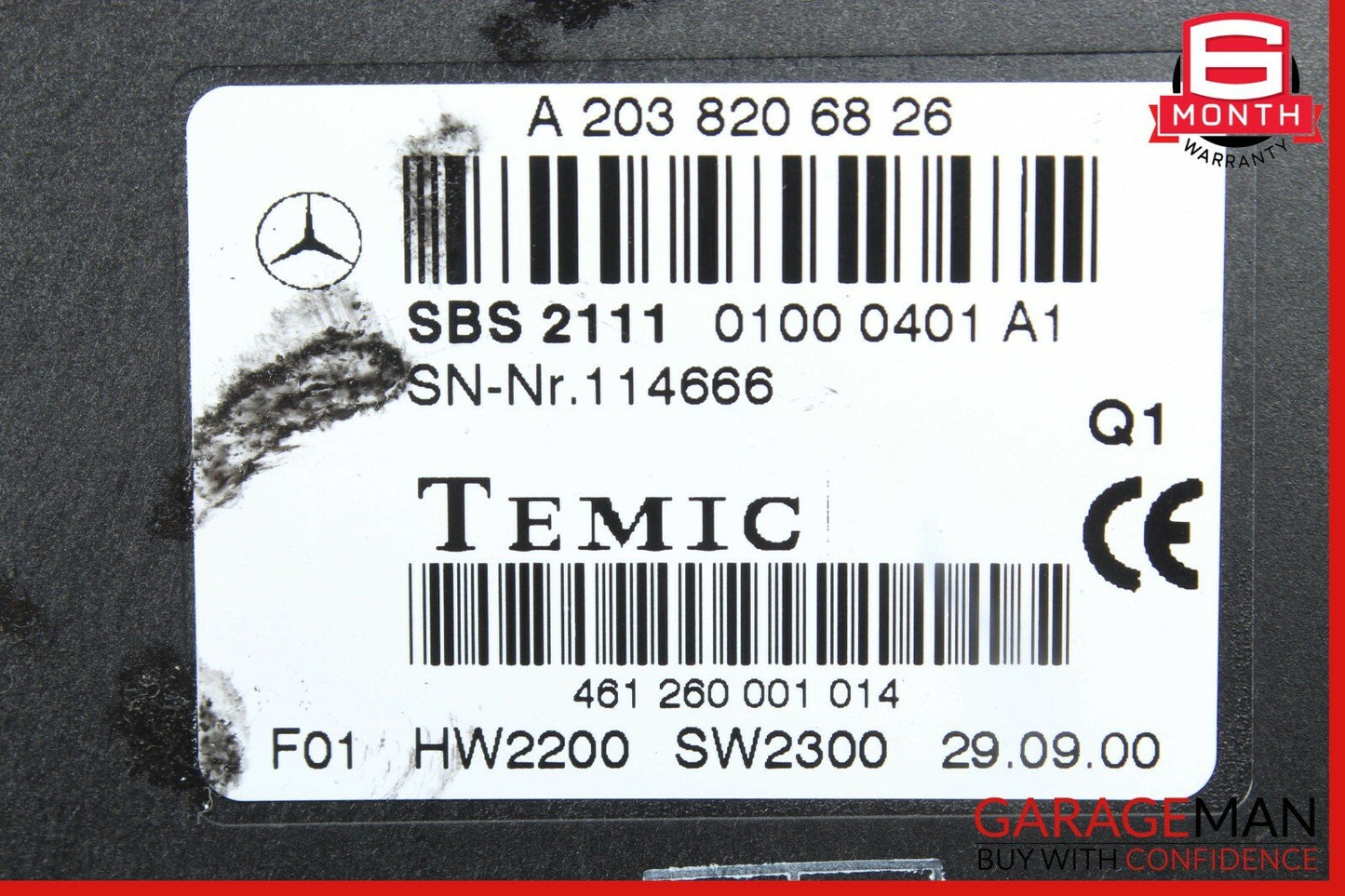 98-02 Mercedes W210 E430 E55 AMG Temic Voice Recognition Control Module Unit OEM