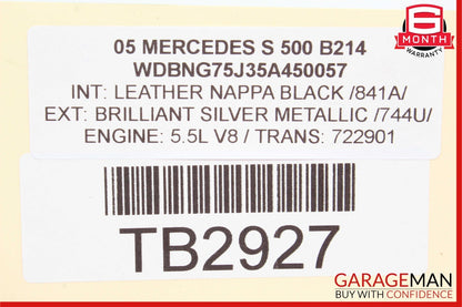 03-12 Mercedes R230 SL500 SL55 AMG Front Right Side Door Control Module Unit OEM