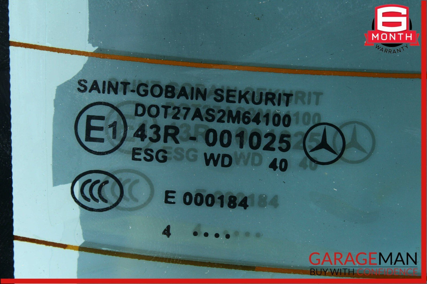 03-09 Mercedes W209 CLK500 CLK550 Convertible Soft Top Rear Glass OEM