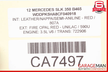 12-16 Mercedes R172 SLK350 Front Right Side Lower Wishbone Control Arm OEM