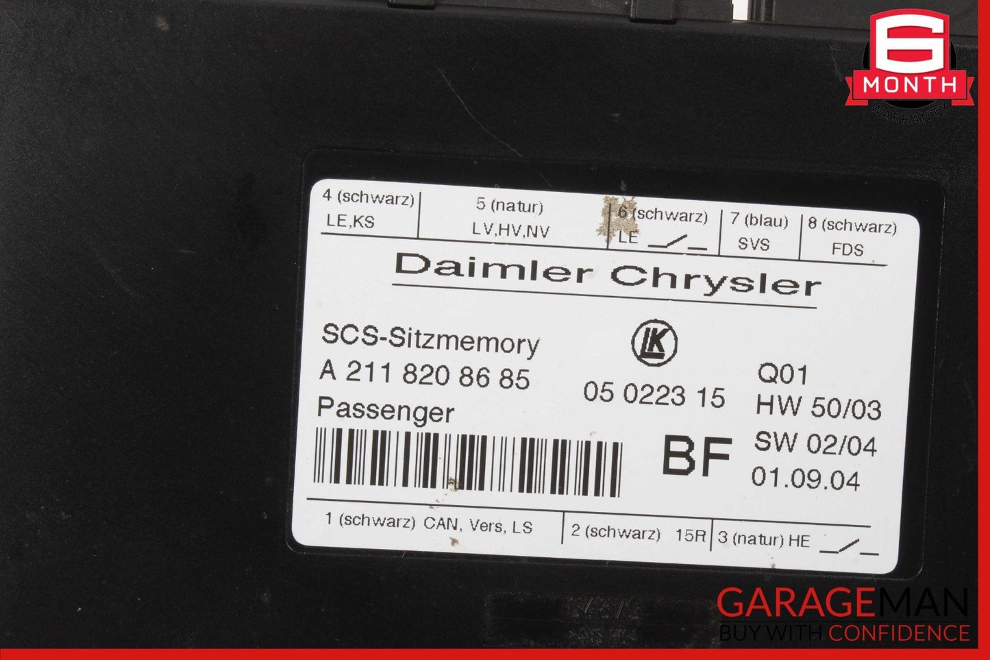 03-12 Mercedes W211 E500 E550 ML350 Front Right Seat Control Module OEM
