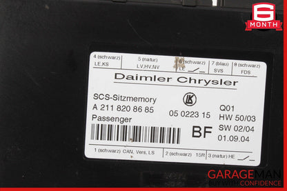 03-12 Mercedes W211 E500 E550 ML350 Front Right Seat Control Module OEM