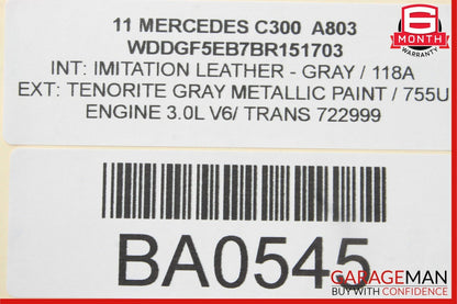 08-18 Mercedes W204 C250 C300 CLS550 Rear Left Side Door Control Module OEM