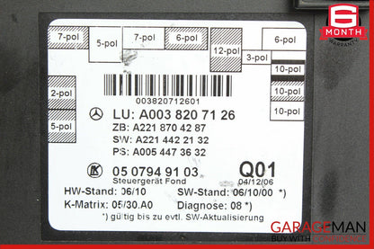 07-13 Mercedes W221 S550 S63 AMG Rear Left / Right Side Door Control Module Unit