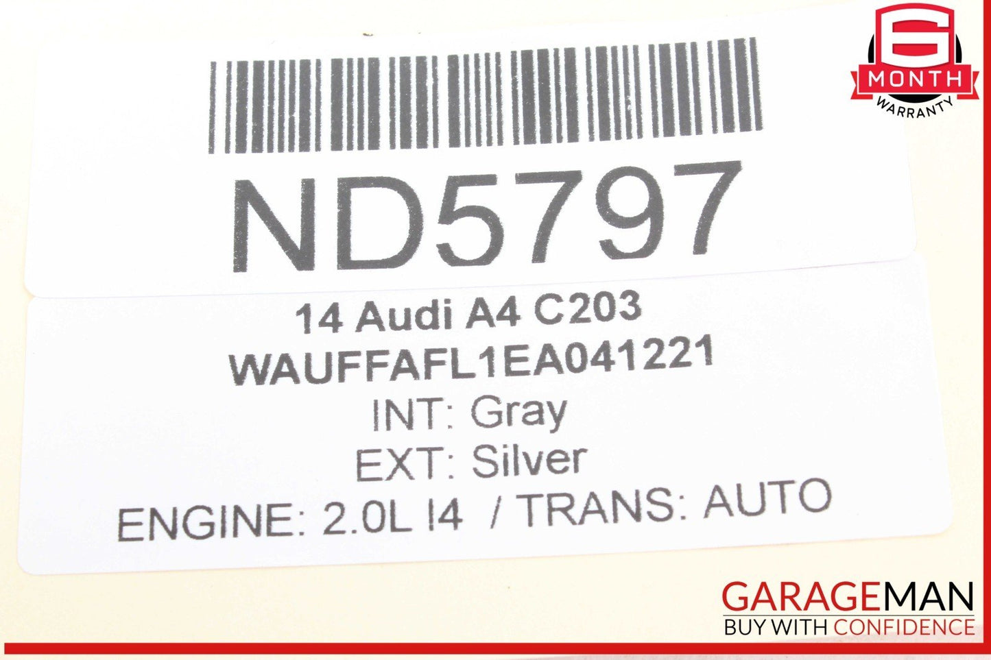 09-16 Audi A4 Rear Left Driver Side Upper Control Arm 8K0505323H OEM