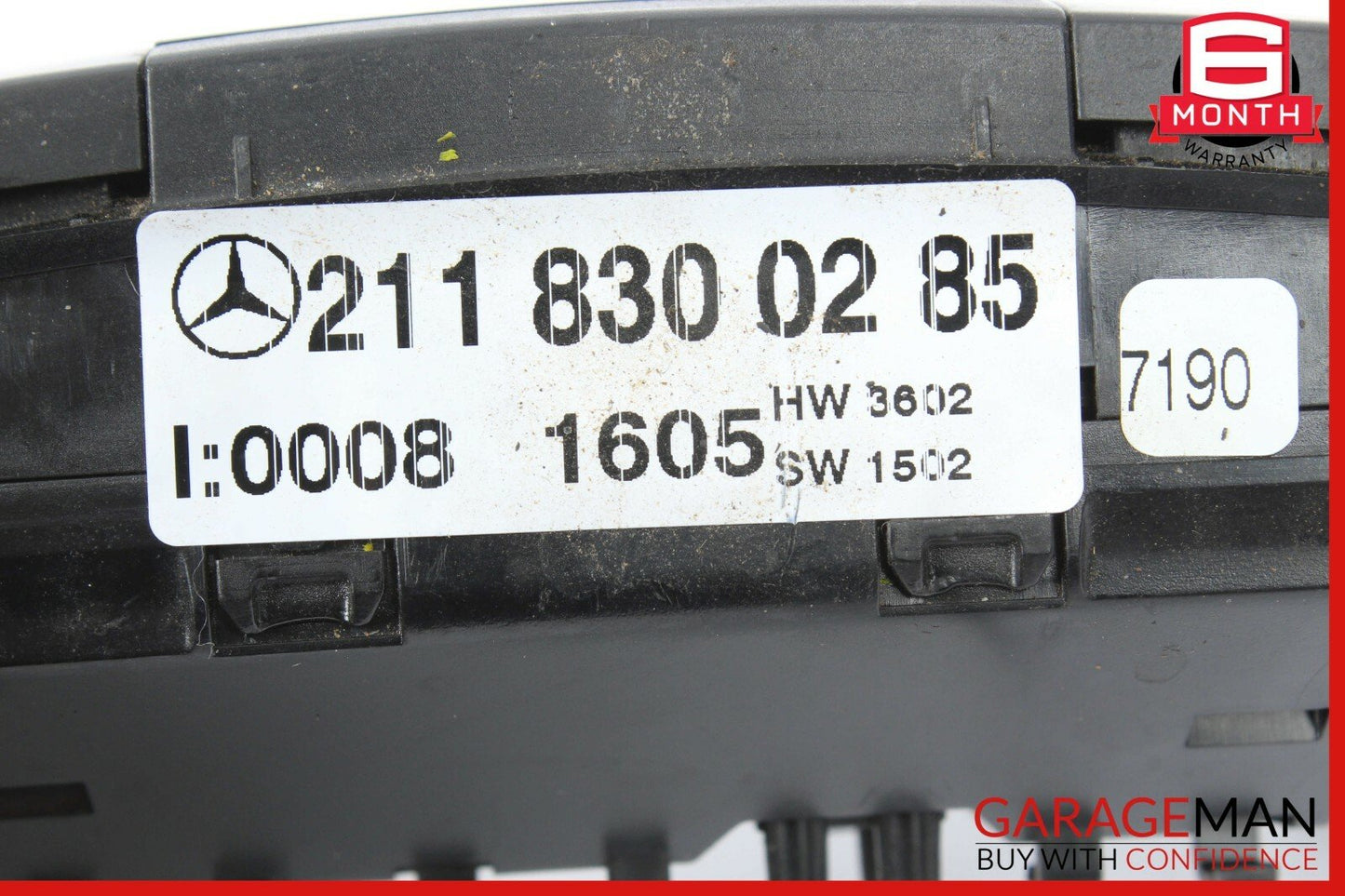 06-11 Mercedes W211 E500 CLS500 Rear AC Climate Control Switch OEM
